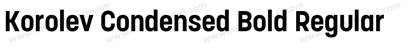 Korolev Condensed Bold Regular字体转换